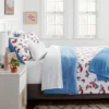 Butterfly Print Microfiber Decorative Bed Set With Throw Blue/Red/White - Room Essentials™ -Baxton Studio Store GUEST ed97f3d3 53a8 41f3 8790 11a72e1de627