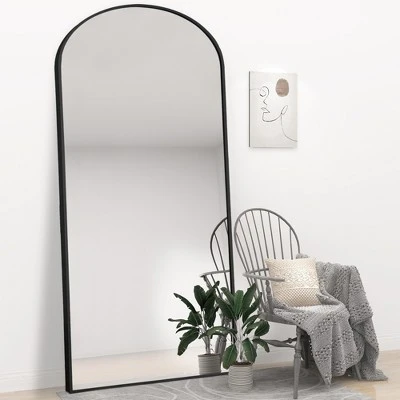 Rhea Arched Full Length Mirror 71"x31", Large Floor Mirror With Stand Or Leaning Against Wall For Bedroom - The Pop Home 7 Rhea Arched Full Length Mirror 71"x31", Large Floor Mirror With Stand Or Leaning Against Wall For Bedroom - The Pop Home - Image 5