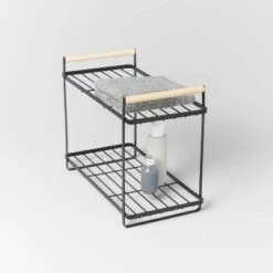 Wood Handle Tiered Vanity Organizer Black - Brightroom™ 7 Wood Handle Tiered Vanity Organizer Black - Brightroom™ -Baxton Studio Store GUEST ef9f504c 19ce 47b2 a3eb d9c7c36c8651