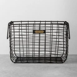 Wire Storage Basket Black - Hearth & Hand With Magnolia -Baxton Studio Store GUEST efe86eae 04b3 4a40 b0c6 ffcdb651f04d