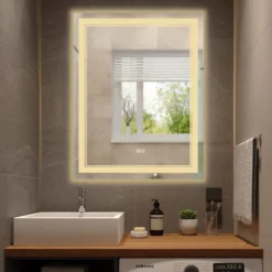 Maleah LED Bathroom Vanity Mirror With Anti-fog - The Pop Home -Baxton Studio Store GUEST f07ba32f f2dc 4e29 ad02 9c5a0e7e8c0d