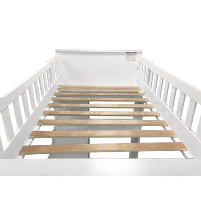 Twin Willoughby Kids' Loft Bed White - Acme Furniture 5 Twin Willoughby Kids' Loft Bed White - Acme Furniture - Image 3