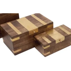 Set Of 3 Traditional Brass Inlaid Wooden Boxes - Olivia & May -Baxton Studio Store GUEST f1ef48d8 43d3 41e5 9b0c 2edf38cf7c60