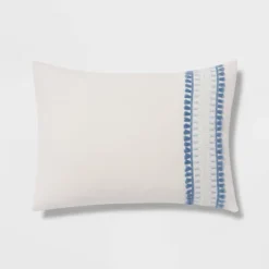 12pc Embroidered Fringe Stripe With Tassels Comforter & Sheet Bedding Set - Threshold™ -Baxton Studio Store GUEST f444f6d2 0d0a 4207 b98a 71b4b6861496