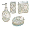 Avanti Seaglass 4 Pc Bath Accessory Set -Baxton Studio Store GUEST f4ff4496 b021 4317 90f7 5b52dc30b40f