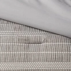 12pc Chambray Matelasse Stripe Comforter & Sheet Bedding Set Gray - Threshold™ -Baxton Studio Store GUEST f59e7d48 b0ee 4ce0 8269 0dd68763ac49