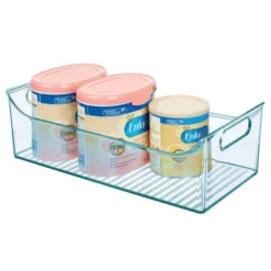 MDesign Plastic Storage Organizer Bin For Child/Kids Items, 2 Pack - Sea Blue -Baxton Studio Store GUEST f72a8738 7d7d 4678 928c 108cda112282