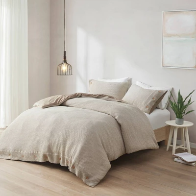 Elena Rayon From Bamboo Blend Waffle Weave Duvet Cover Set 3 Elena Rayon From Bamboo Blend Waffle Weave Duvet Cover Set