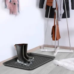 Fleming Supply All-Weather Plastic Indoor/Outdoor Boot Tray Set - 2 Pcs, Dark Gray 11 Fleming Supply All-Weather Plastic Indoor/Outdoor Boot Tray Set - 2 Pcs, Dark Gray -Baxton Studio Store GUEST f9106ae1 8e5a 41c9 b70e a0191e82b474