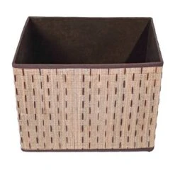 Vintiquewise Beige Foldable Decorative Storage Box For Living Room, Bedroom, Dining, Playroom Or Office -Baxton Studio Store GUEST f93b8c31 c872 4b4f 8e7e 731561690235