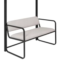 Twin Size Metal Loft Bed With Bench And Storage Staircase, Black-ModernLuxe -Baxton Studio Store GUEST fa2ee14a dcff 4416 a05c e4e4be770ded