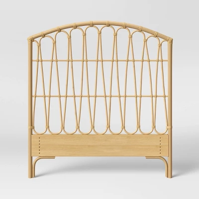 Twin Rattan Kids' Headboard Natural - Pillowfort™ 3 Twin Rattan Kids' Headboard Natural - Pillowfort™