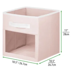 MDesign Kids Fabric Closet Storage Organizer Cube Bin Box -Baxton Studio Store GUEST fb74b2aa 05dc 4e91 805e b3d9a1e31827