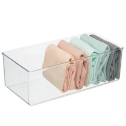 MDesign Plastic Drawer Organizer Bin For Closets - Clear -Baxton Studio Store GUEST fd0720ff fe96 4e40 b322 8beb48473c3f