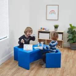 ECR4Kids Tri-Me Table & Chairs, Chair Set -Baxton Studio Store GUEST fd87c884 4e56 4e1e 9684 fec6a621a363