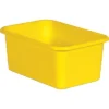 Teacher Created Resources Plastic Storage Bin Small 7.75" X 11.38" X 5" Yellow Pack Of 6