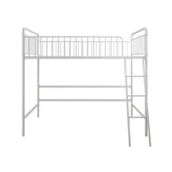 Twin Kaila Metal Loft Bed White - Room & Joy -Baxton Studio Store GUEST fde00c32 8526 4bd1 9e7b e825c3f53c02