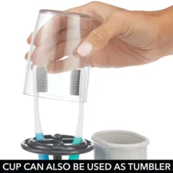 MDesign Toothpaste/Toothbrush Holder Stand Center, Rinse Cup/Cover 18 MDesign Toothpaste/Toothbrush Holder Stand Center, Rinse Cup/Cover -Baxton Studio Store GUEST ff151adf 9cd4 47e0 97e8 964673903896