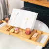 Tranquil Beauty 9" X 27" Premium Bath Caddy With Extendable Wooden Tray, Board With IPad, Tablet, And Phone Stand 2 Tranquil Beauty 9" X 27" Premium Bath Caddy With Extendable Wooden Tray, Board With IPad, Tablet, And Phone Stand -Baxton Studio Store GUEST ff8d9f56 04f5 4b23 bdc5 2bf9ae3c37e7